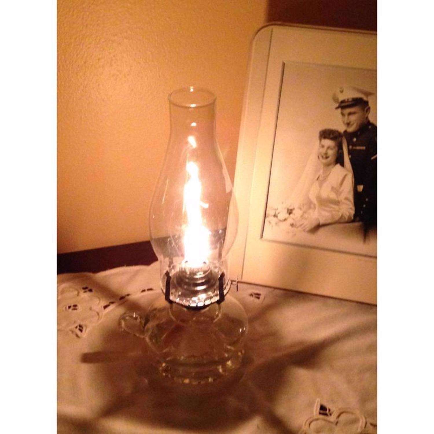 Oil lamps-electrified-only two remain. - collectibles - by dealer