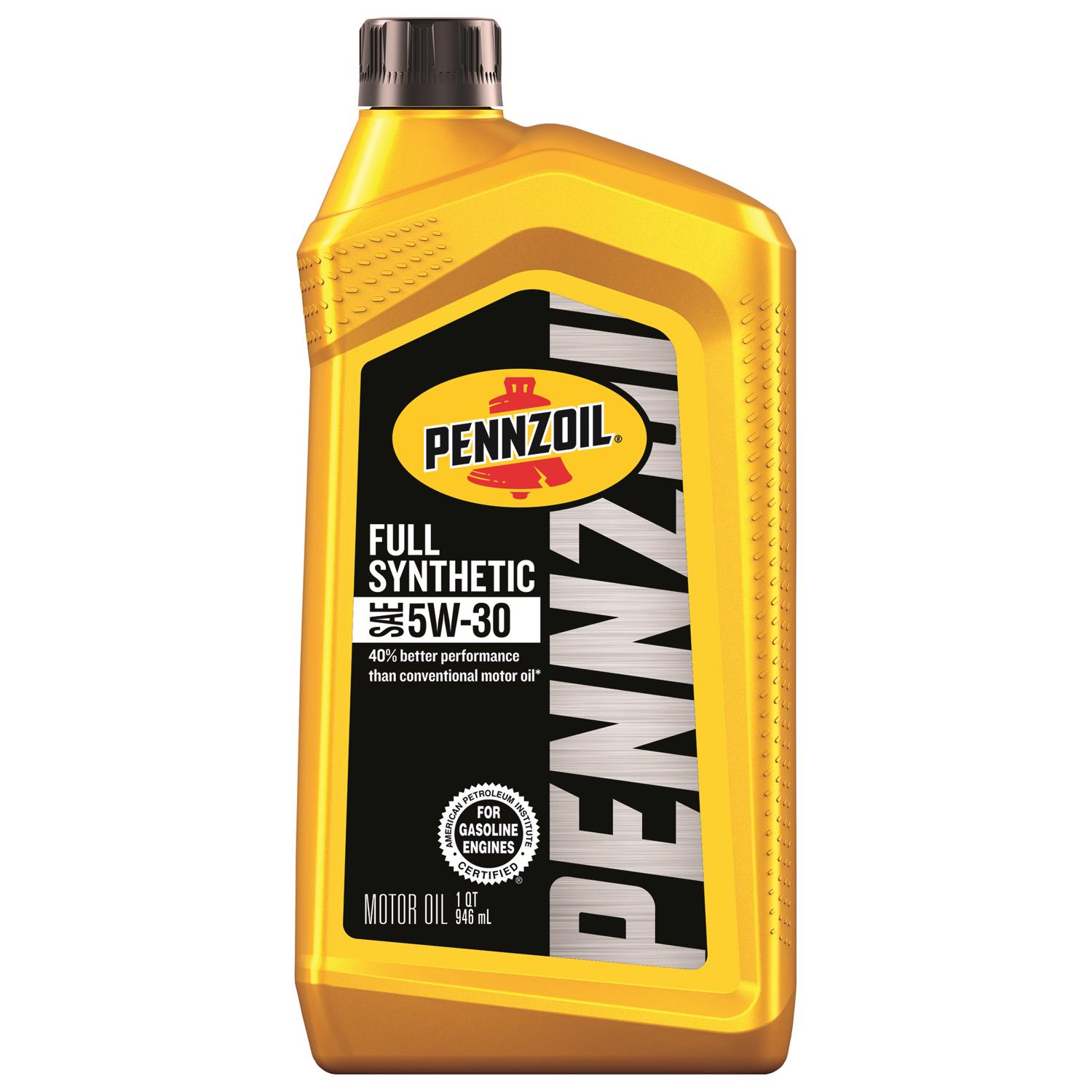  Pennzoil 550022687 Platinum Full Synthetic 10w30 Engine Oil, 1  Quart (Pack of 6) : Automotive