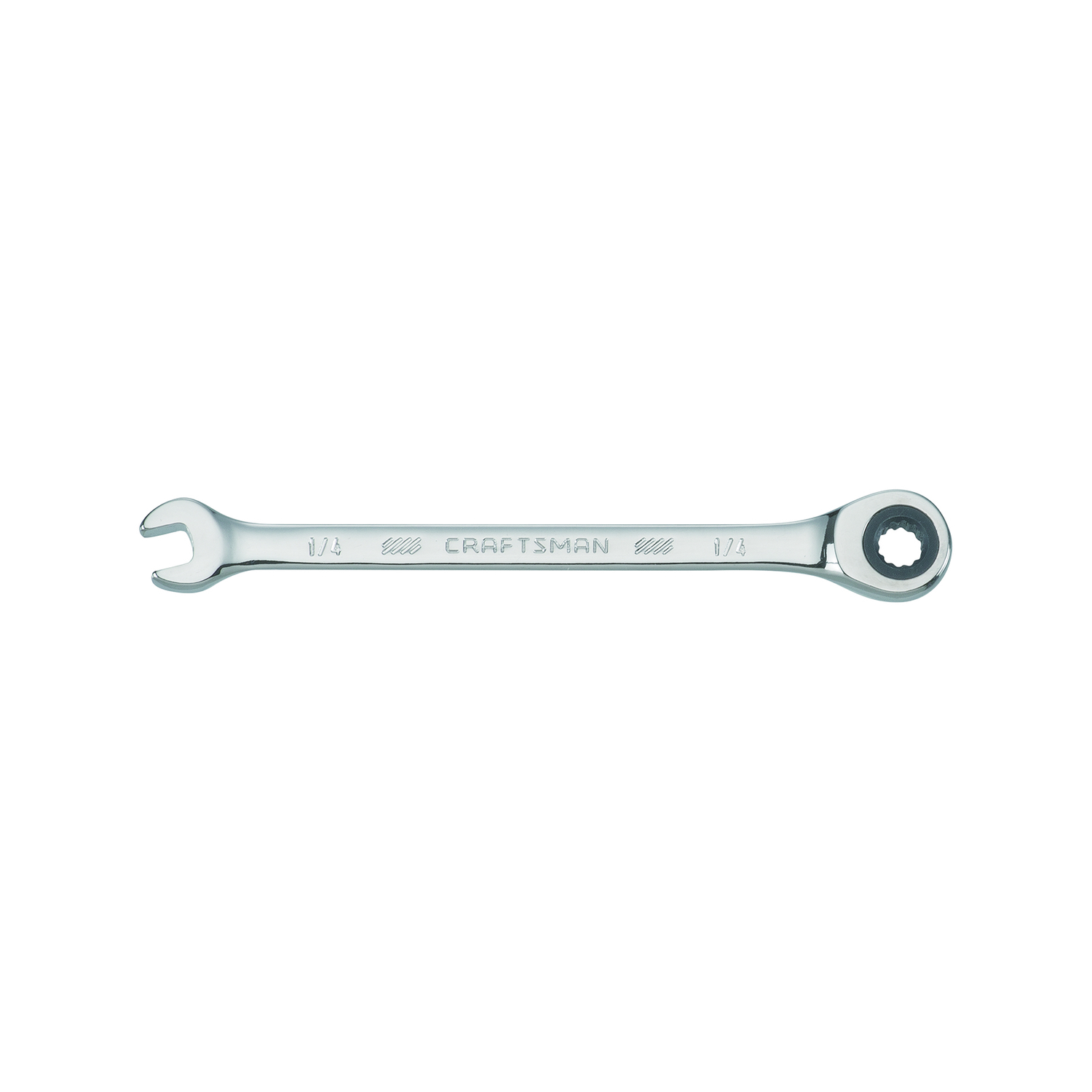 Craftsman 1/4 in. X 1/4 in. 12 Point SAE Ratcheting Combination Wrench 5.8 in. L 1 pc