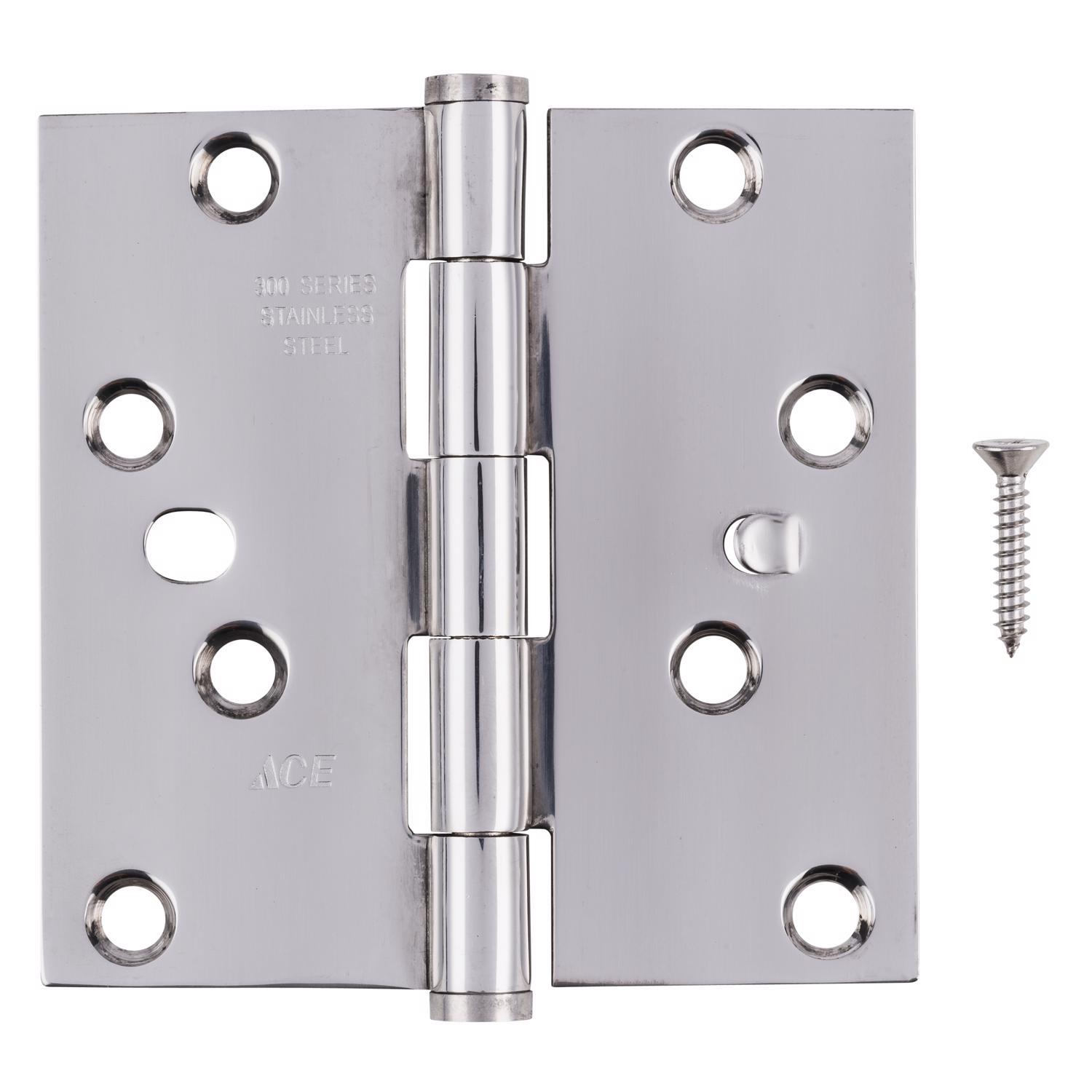 Ace 4 in. L Stainless Steel Residential Door Hinge 1 pk - 01-3550-430 - Hardware Accessories  sku 01-3550-430