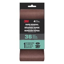 3M Rapid Removal 24 in. L X 4 in. W Aluminum Oxide Sanding Belt 36 Grit Coarse 1 pc