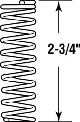 Prime-Line 2-3/4 in. L X 5/8 in. D Compression Spring 2 pk