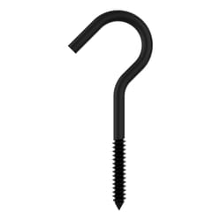 National Hardware Medium Storm Shine Black Steel 4-1/4 in. L Screw Hook 60 lb 1 pk