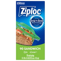 Ziploc Clear Sandwich Bag 90 pk