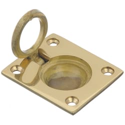 Ace Polished Brass Brass Cabinet Flush Pull 1-3/8 in. 1 pk