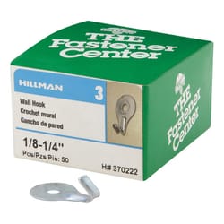 HILLMAN Steel Zinc Silver Classic Utility Hooks 5 lb 50 pk