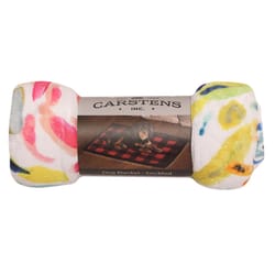 Carstens Inc Multicolored Sherpa Field of Flowers Blanket 20 in. W X 30 in. L