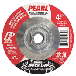 Pearl Abrasive Redline 4-1/2 in. D X 5/8-11 in. Grinding Wheel