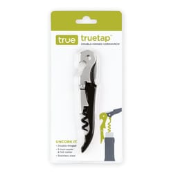 True Black Stainless Steel Corkscrew