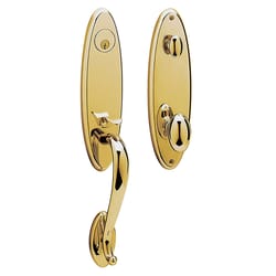 Baldwin Estate Blakely Polished Brass Handleset 2-1/4 in.