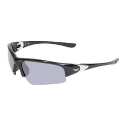 Global Vision Cool Breeze Motocycle Safety Glasses Flash Mirror Lens Black Frame 1 pk