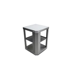 Mont Alpi Grill Side Table Stainless Steel 35 in. H X 25 in. W X 25 in. L