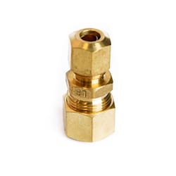 ATC 3/8 in. Compression X 1/4 in. D Compression Yellow Brass Reducing Union