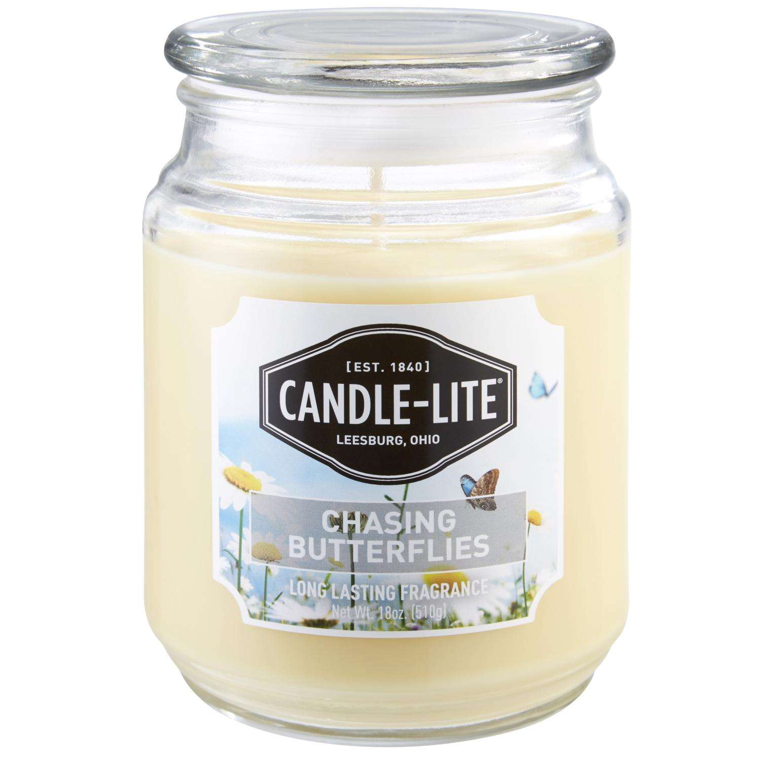 CandleLite Yellow Chasing Butterflies Scent Candle 18 oz Ace Hardware