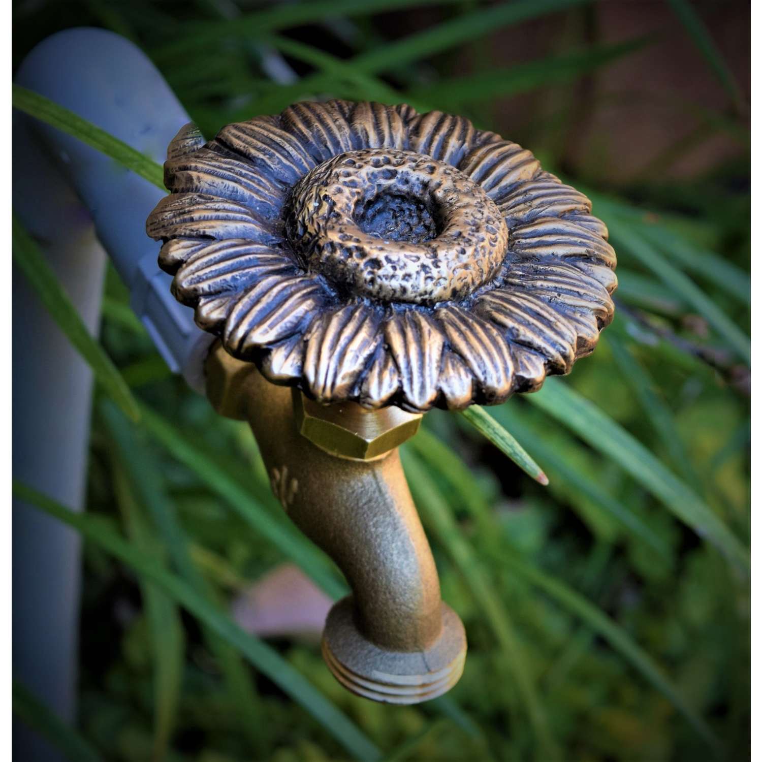 Festive Faucets Sunflower Antique Outdoor Faucet Handle Ace Hardware