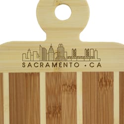 Totally Bamboo 9 in. L X 6 in. W X 0.5 in. Bamboo Serving & Cutting Board