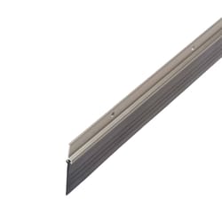 M-D BUILDING PRODUCTS Satin Nickel Aluminum/Vinyl Sweep For Doors 36 in. L X 2.13 in.