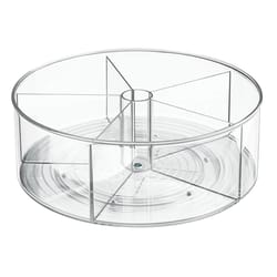iDesign Linus Clear 4.5 in. H Plastic Turntable