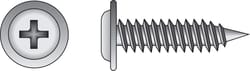 HILLMAN No. 8 Ga. X 1 in. L Phillips Truss Head Self-Piercing Screws 1 pk