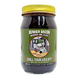 Grill Your Ass Off Bunker Bacon Bourbon BBQ Sauce 16 oz