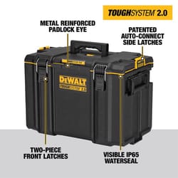 DeWalt ToughSystem 2.0 14.75 in. Extra Large Tool Box 110 cu in Black/Yellow