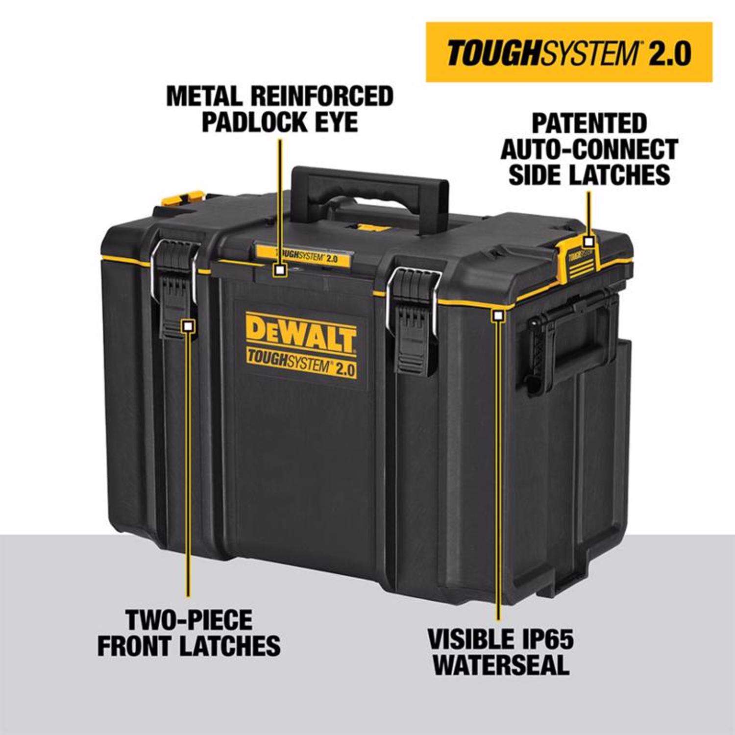 DeWalt ToughSystem 2.0 14.75 in. Extra Large Tool Box 110 cu in