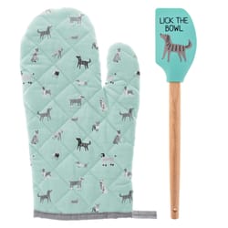 Karma Cotton/Wood Oven Mitt & Spatula