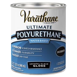 Varathane Ultimate Gloss Crystal Clear Water-Based Polyurethane 1 qt