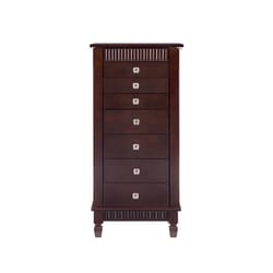 Linon Home Decor Jayla Traditional 20 in. W X 14 in. L Rectangular Jewelry Armoire