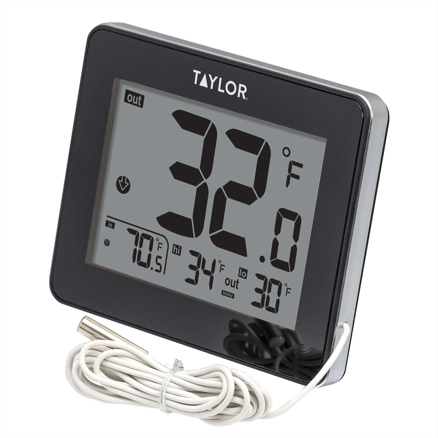 Taylor Wire Probe Digital Thermometer Plastic Black Ace Hardware