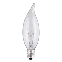 Westinghouse 15 W CA8 Decorative Incandescent Bulb E12 (Candelabra) Warm White 2 pk