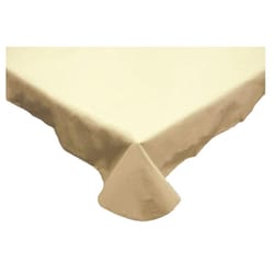 Kane Home Beige Vinyl Tablecloth 60 in. L X 84 in. W