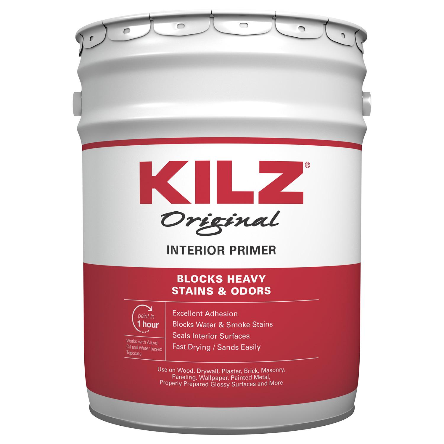 KILZ Original White Flat Oil-Based Alkyd Oil Primer 5 gal -  10000