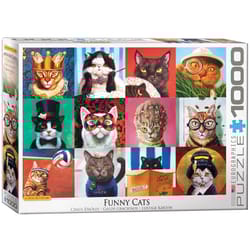 Eurographics Funny Cats Jigsaw Puzzles Multicolored 1000 pc