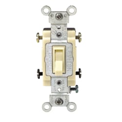 Leviton Commercial 15 amps Toggle Switch Ivory 1 pk