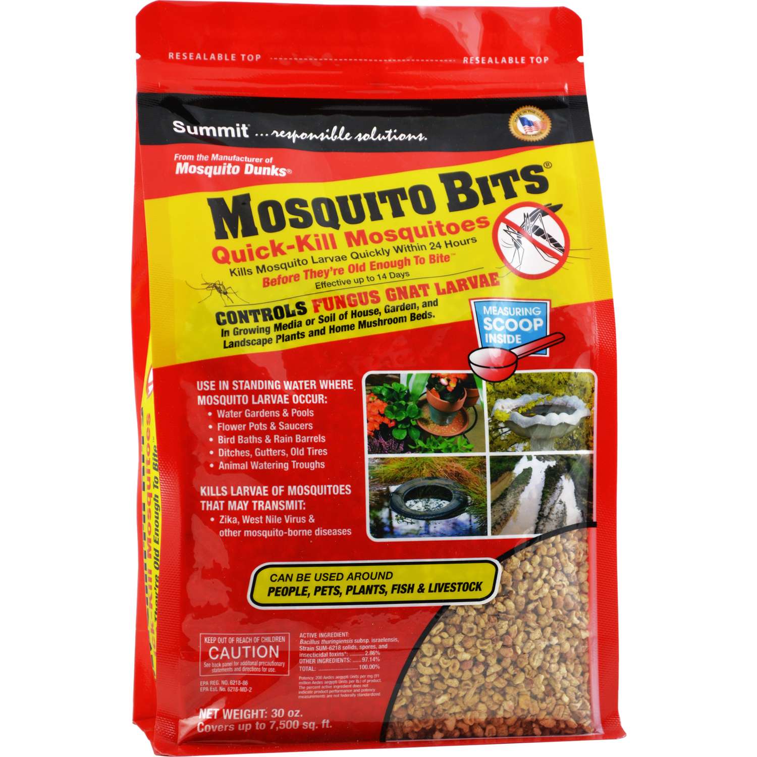 Mosquito Bits Mosquito Bits Granules Mosquito Larvae Control 30.5 oz