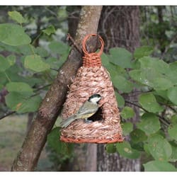 Songbird Essentials 10 in. H X 6 in. W X 6 in. L Natural Fiber Bird House