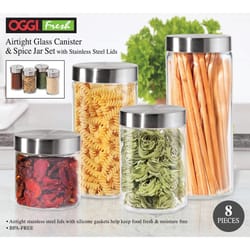 OGGI Clear Canister Set 8 pk