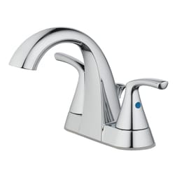 OakBrook Chrome Pacifica Two-Handle Bathroom Sink Faucet 4 in.