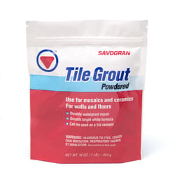 Savogran Indoor and Outdoor White Tile Grout 1 lb