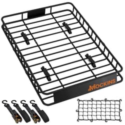 Mockins Black Rooftop Cargo Carrier Basket 1 pk