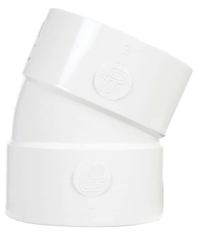 Plastic Trends 3 in. Hub x 3 in. Dia. Hub PVC Elbow Ace Hardware