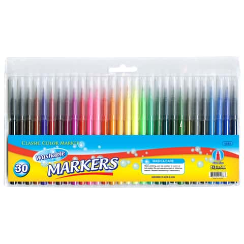48 PC Coloring Art Markers Washable Classic Color Fine Tip Line Pen Art School