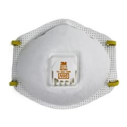3M N95 Lawn and Garden Disposable Respirator Pro Series Valved White 2 pk