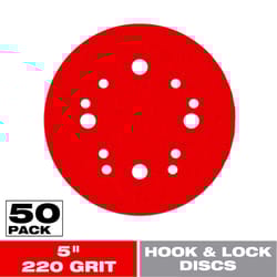 Diablo 5 in. Ceramic Blend Hook and Lock Sanding Disc 220 Grit Ultra Fine 50 pk