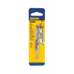 Irwin Hanson High Carbon Steel HCS Tap and HSS Drill Bit Set 12 - 24 2 pc