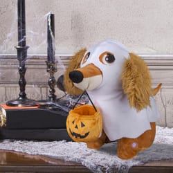 Gemmy Animated Musical Plush Ghost Dog Halloween Decor