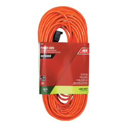 Ace Indoor or Outdoor 100 ft. L Orange Extension Cord 16/2 SJTW