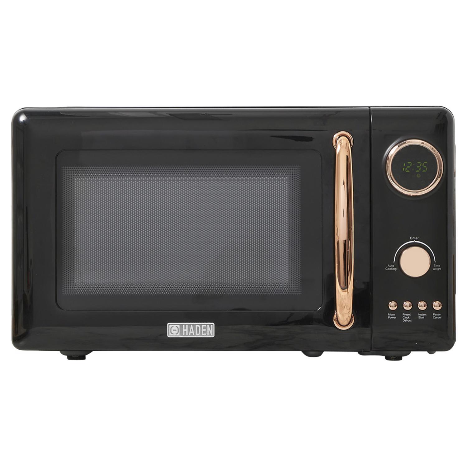 Haden 0.7 cu ft Black Microwave 700 W Sansujyuku sansujyuku.com