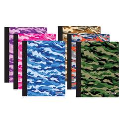 Bazic Products 9-3/4 in. W X 7-1/2 in. L College Ruled Stitched Assorted Camouflage Composition Book